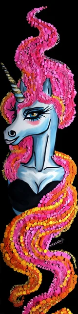 Free dragon bookmark featuring a swirly pink dragon